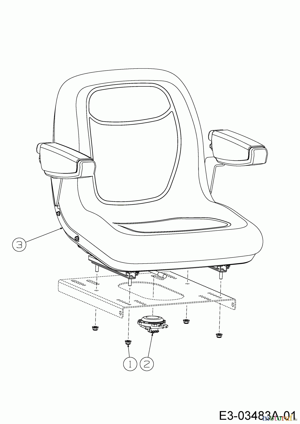 Cub Cadet Zero Turn Z-Force LZ 60 17BIDAGD010 (2015) Sitz