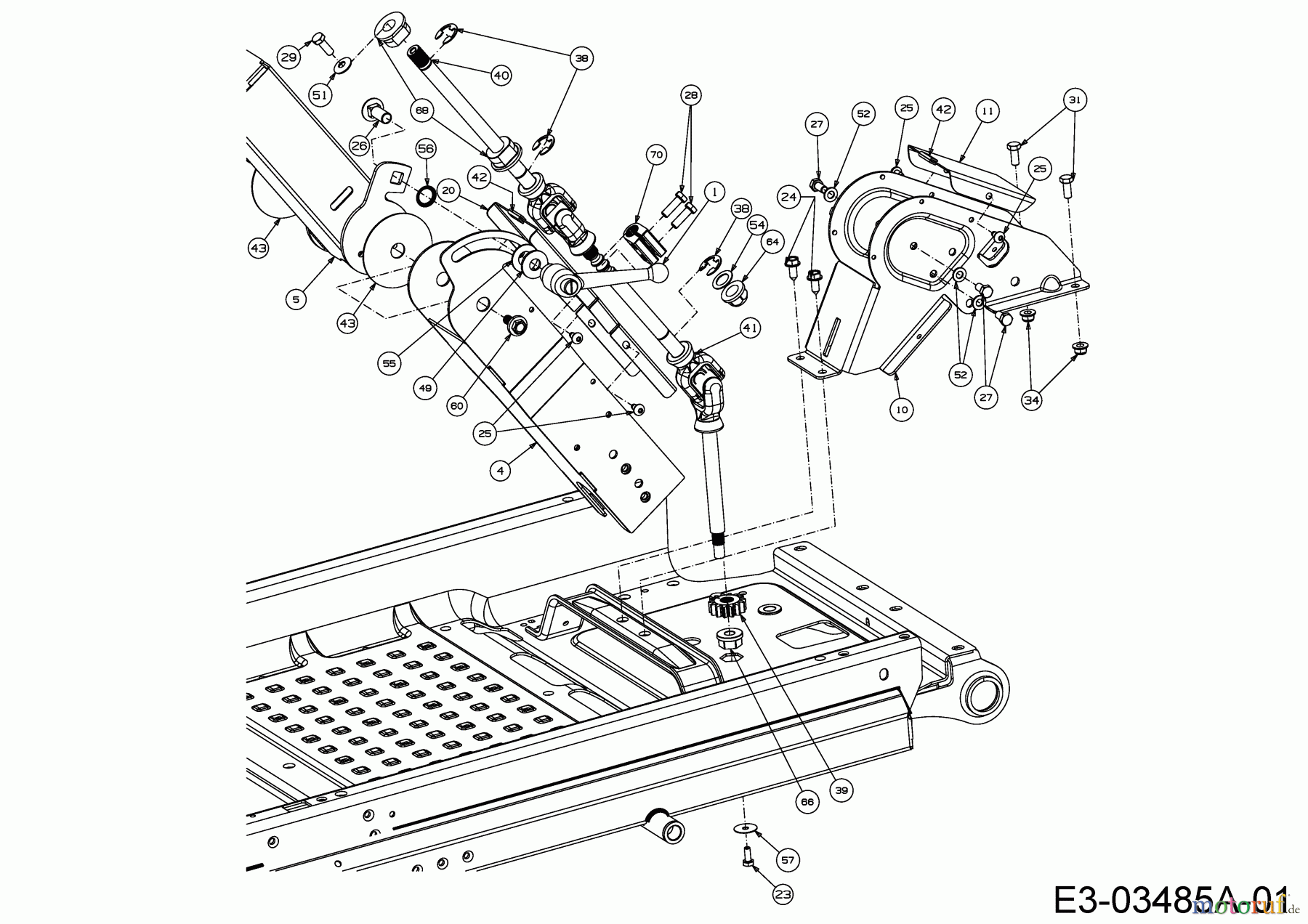  Cub Cadet Zero Turn Z-Force SZ 48 17AIDGHB603  (2014) Lenksäule, Pedale