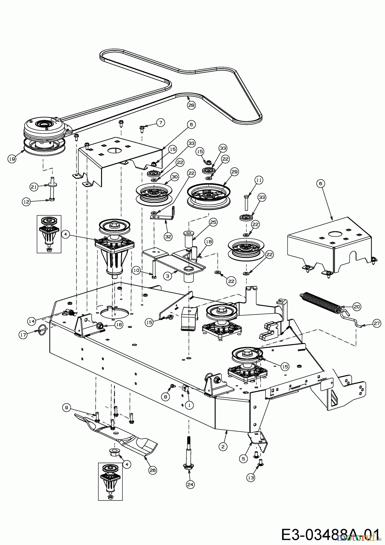  Cub Cadet Zero Turn Z-Force SZ 48 17AIDGHB010  (2014) Mähwerk B (48