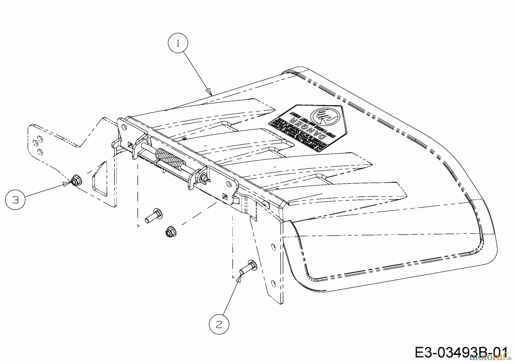  Cub Cadet Zero Turn Tank LZ 60 Commercial 53BH2PTD330  (2016) Deflektor