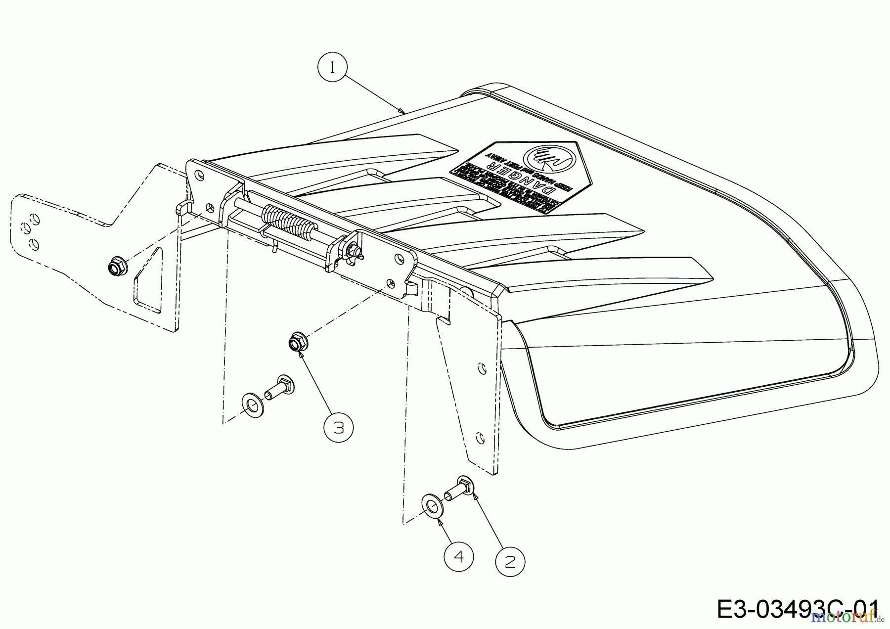  Cub Cadet Zero Turn Z-Force S 60 17BSDGHD010  (2018) Deflektor