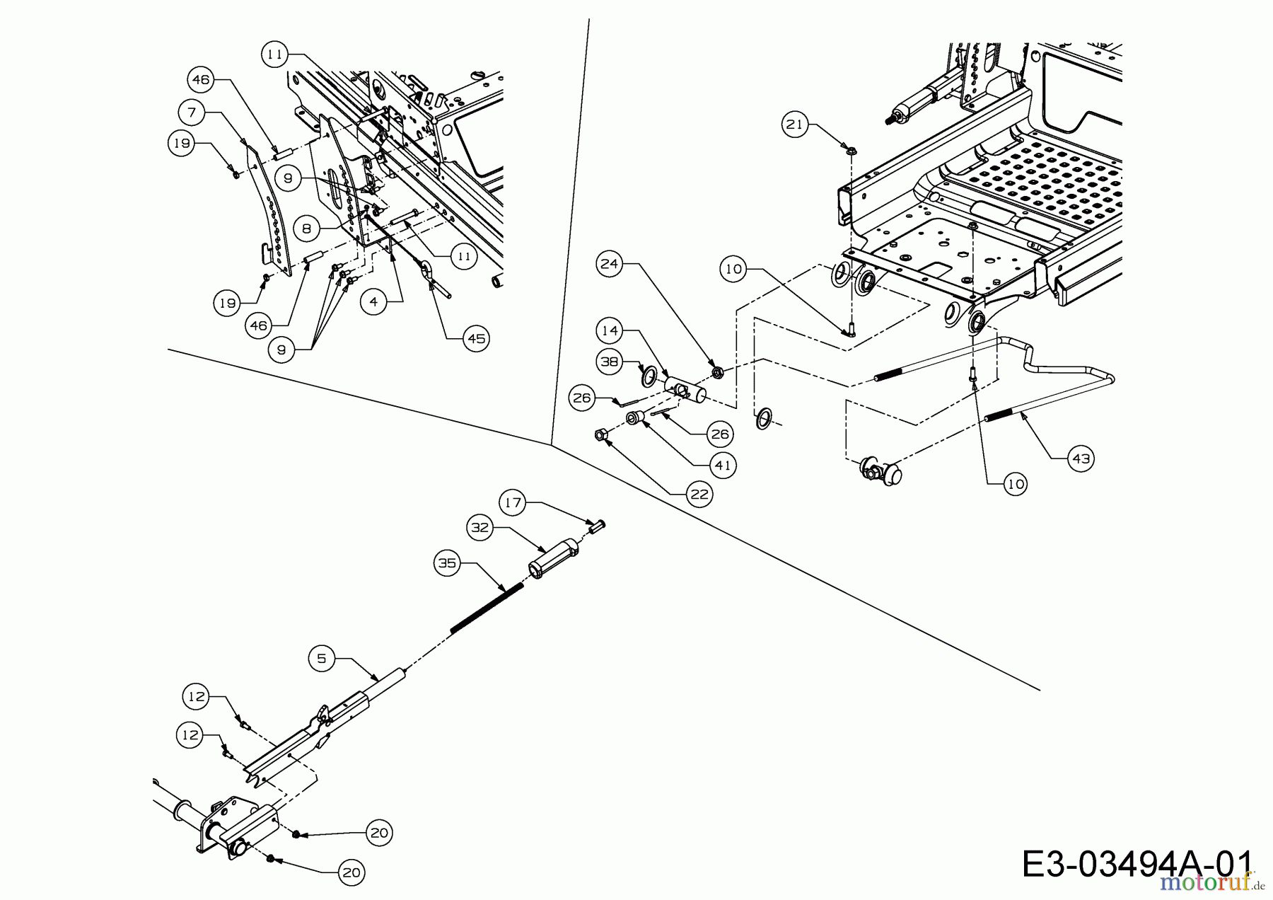Cub Cadet Zero Turn Z-Force SZ 48 17AIDGHB603 (2014) Mähwerksaushebung 1
