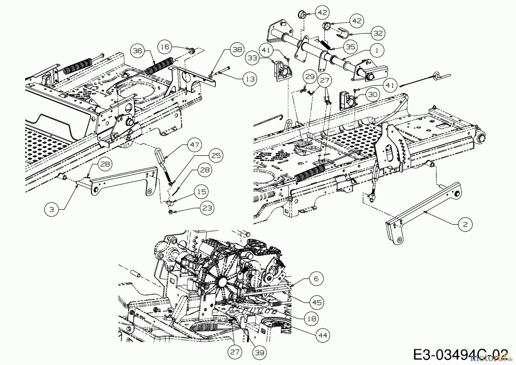 Cub Cadet Zero Turn Z-Force S 60 17BSDGHD010 (2016) Mähwerksaushebung 2