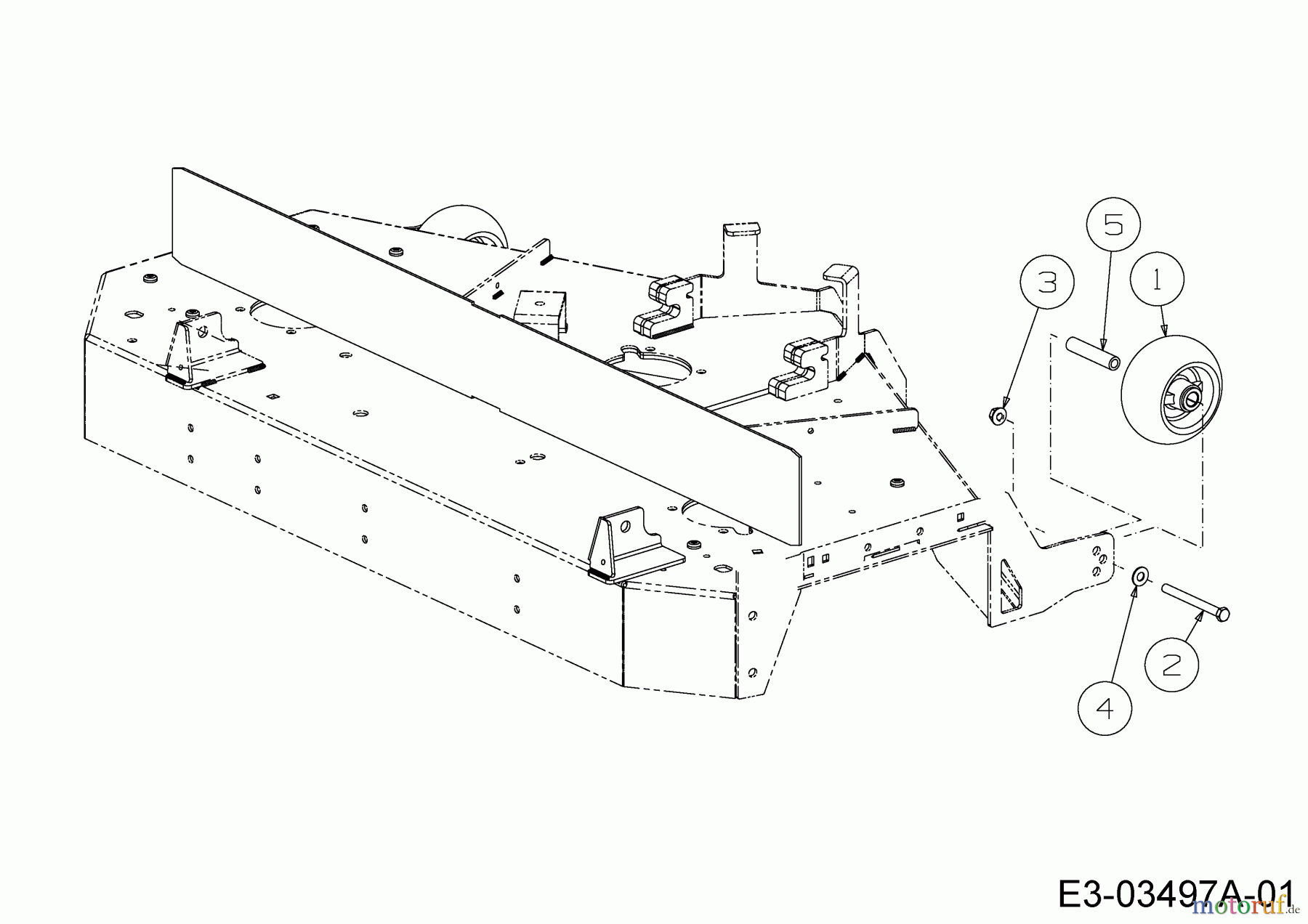 Cub Cadet Zero Turn Pro Z 100-48 53AWEFJF330 (2016) Räder Mähwerk