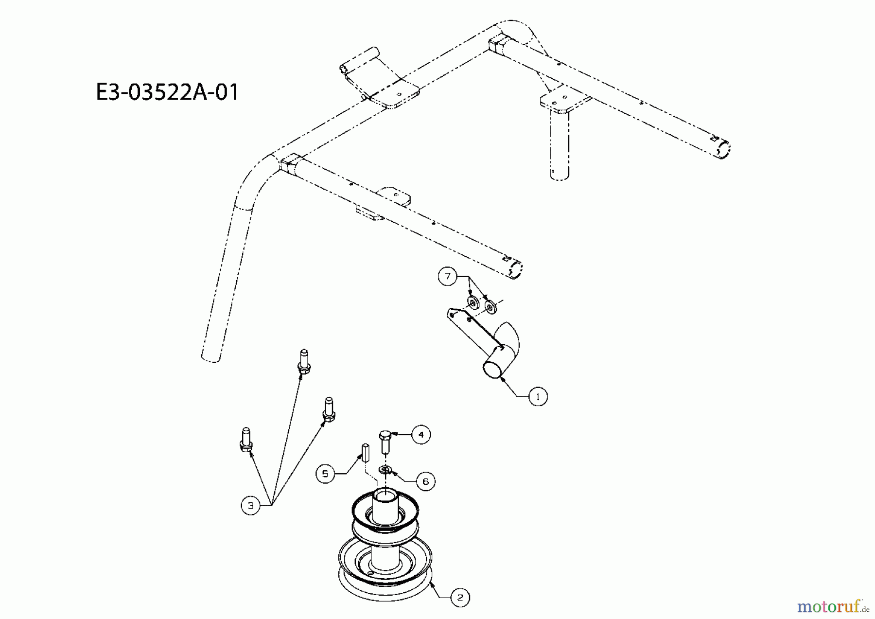  MTD Rasentraktoren Minirider 60 E 13A3054-600  (2008) Motorzubehör