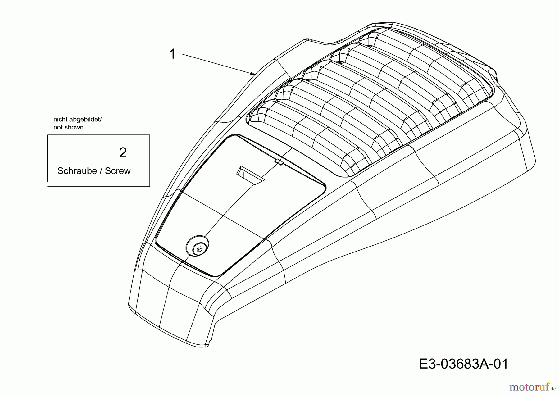  Cub Cadet Motormäher mit Antrieb CC 46 SPOE 12AETQS7603  (2015) Motorhaube C-Style