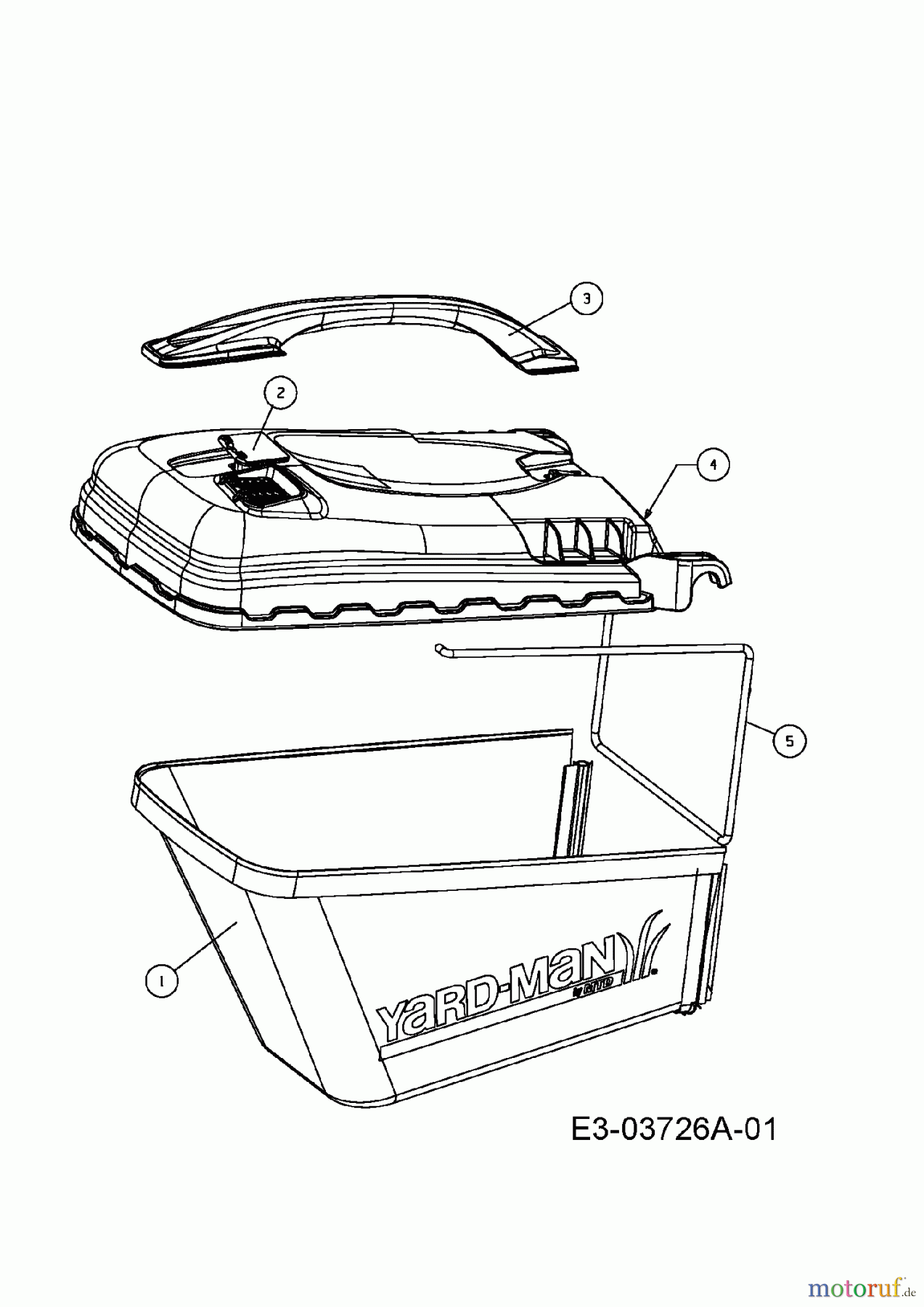  Yard-Man Motormäher YM 5519 PO 11A-18M1643  (2008) Grasfangsack