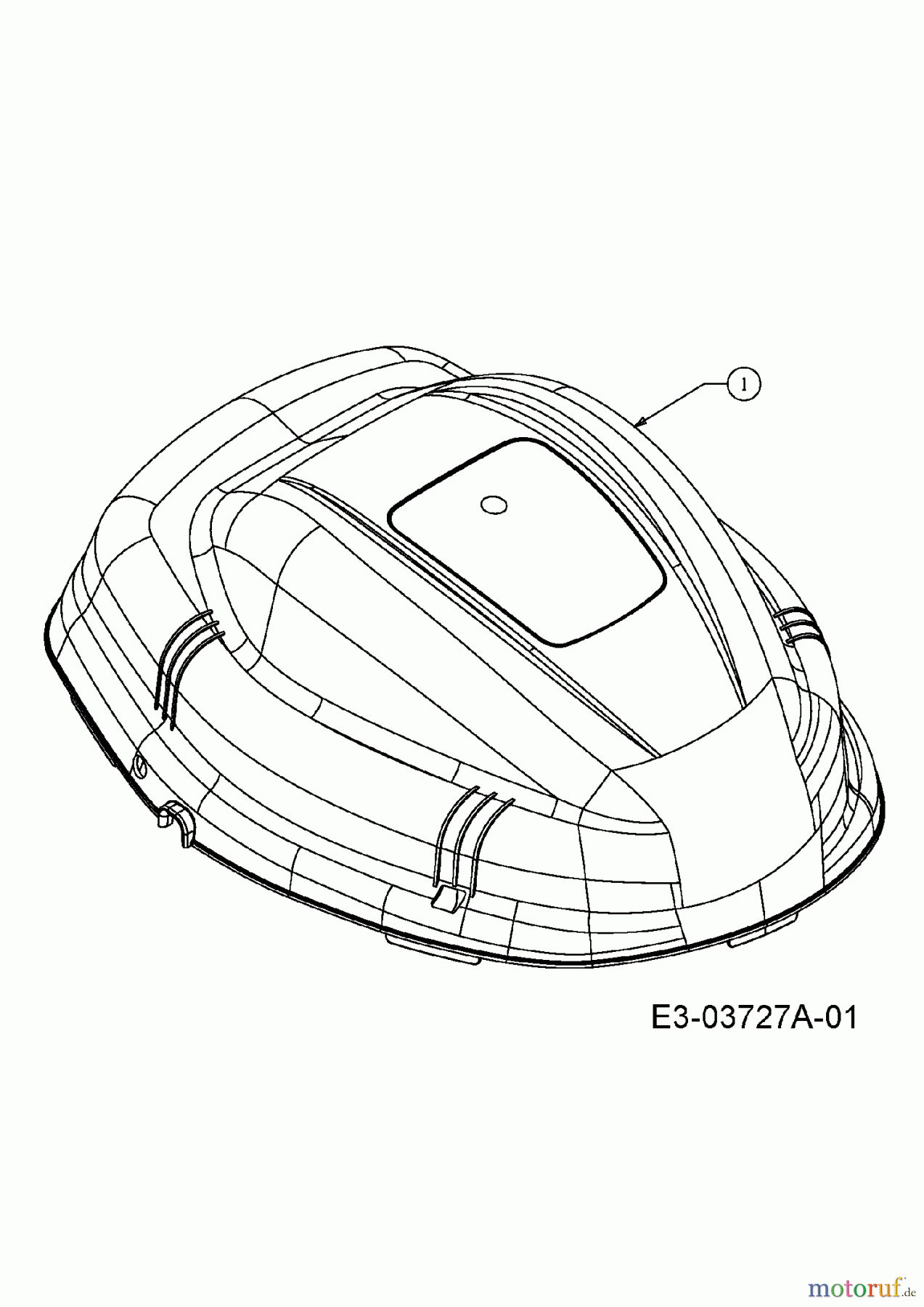 M Tech Elektromäher M 1719 EHW 18A-11K-605 (2010) Motorabdeckung