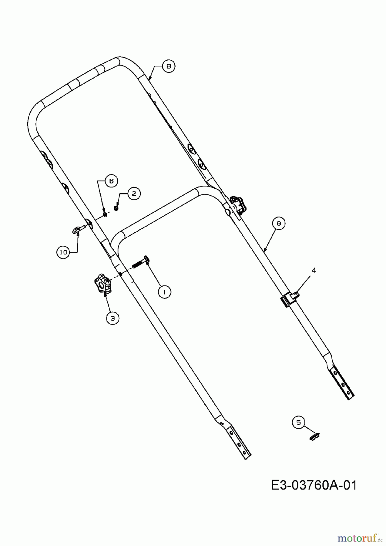  Merox Motormäher mit Antrieb MX 48 HWBR 12A-118R667  (2009) Holm