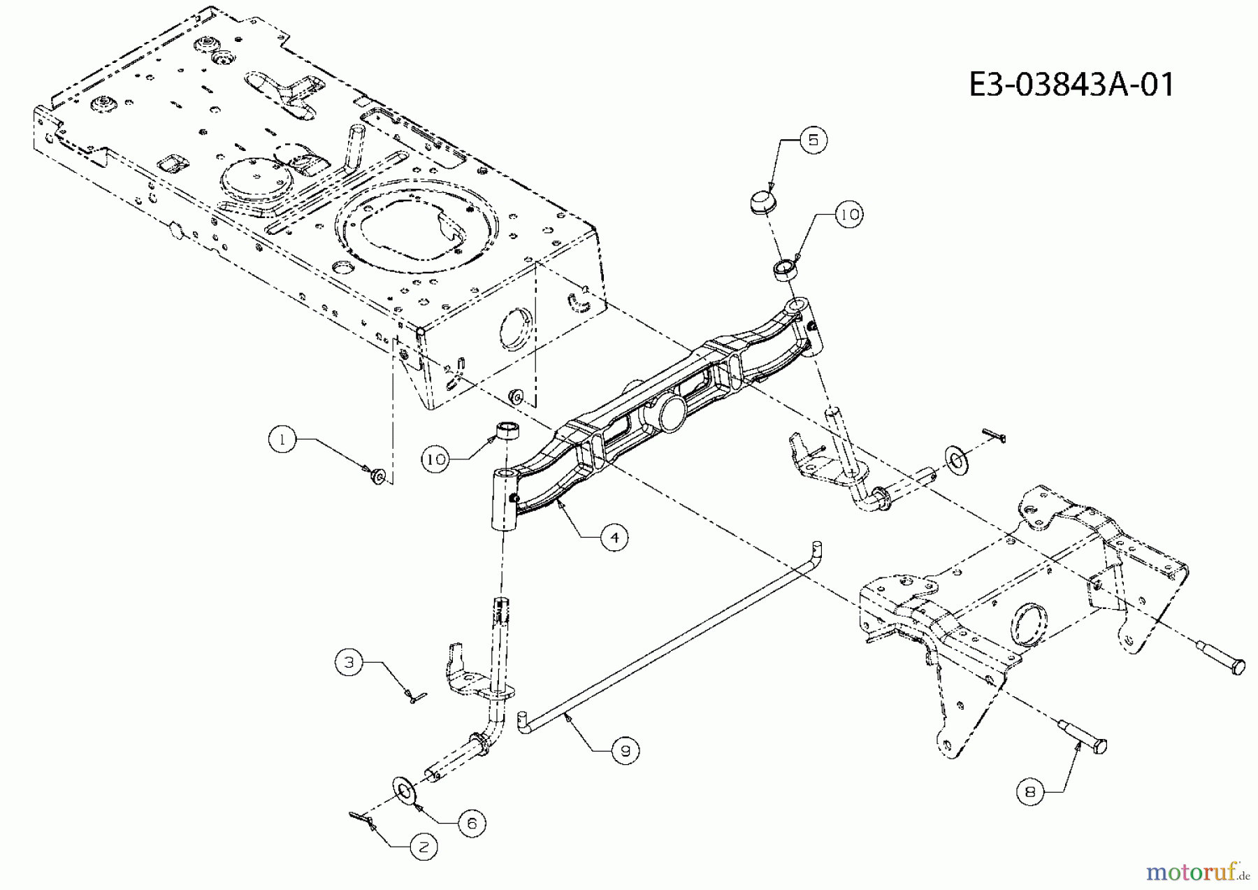 Gutbrod Rasentraktoren JLX 76 RA 13AH786A690  (2008) Vorderachse