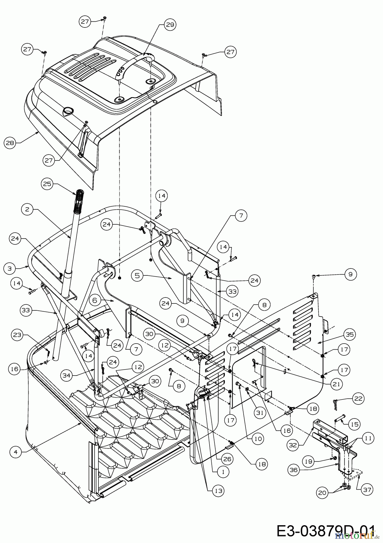 Dormak Rasentraktoren TX 42 H 13IN71SN699 (2017) Grasfangeinrichtung