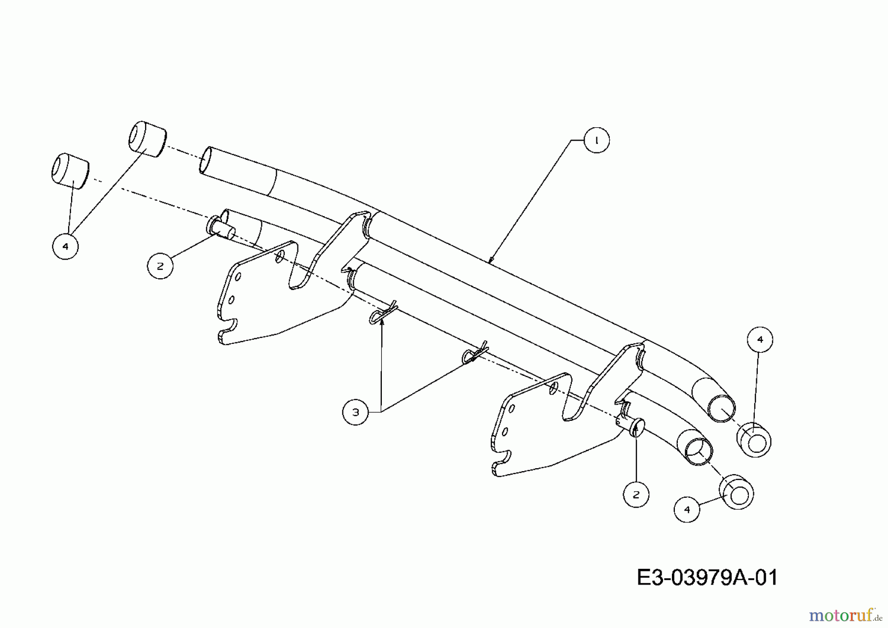 Gutbrod Rasentraktoren GLX 92 SHL-SK 13BF516I690  (2008) Stoßstange