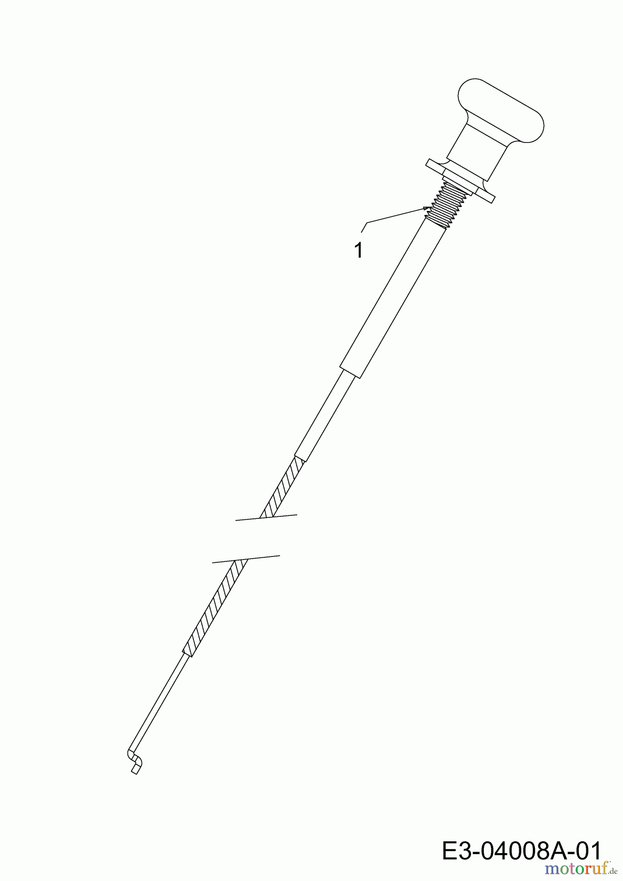 Edena Rasentraktoren MA 16 B 96 H 13CM79TF630 (2013) Chokezug