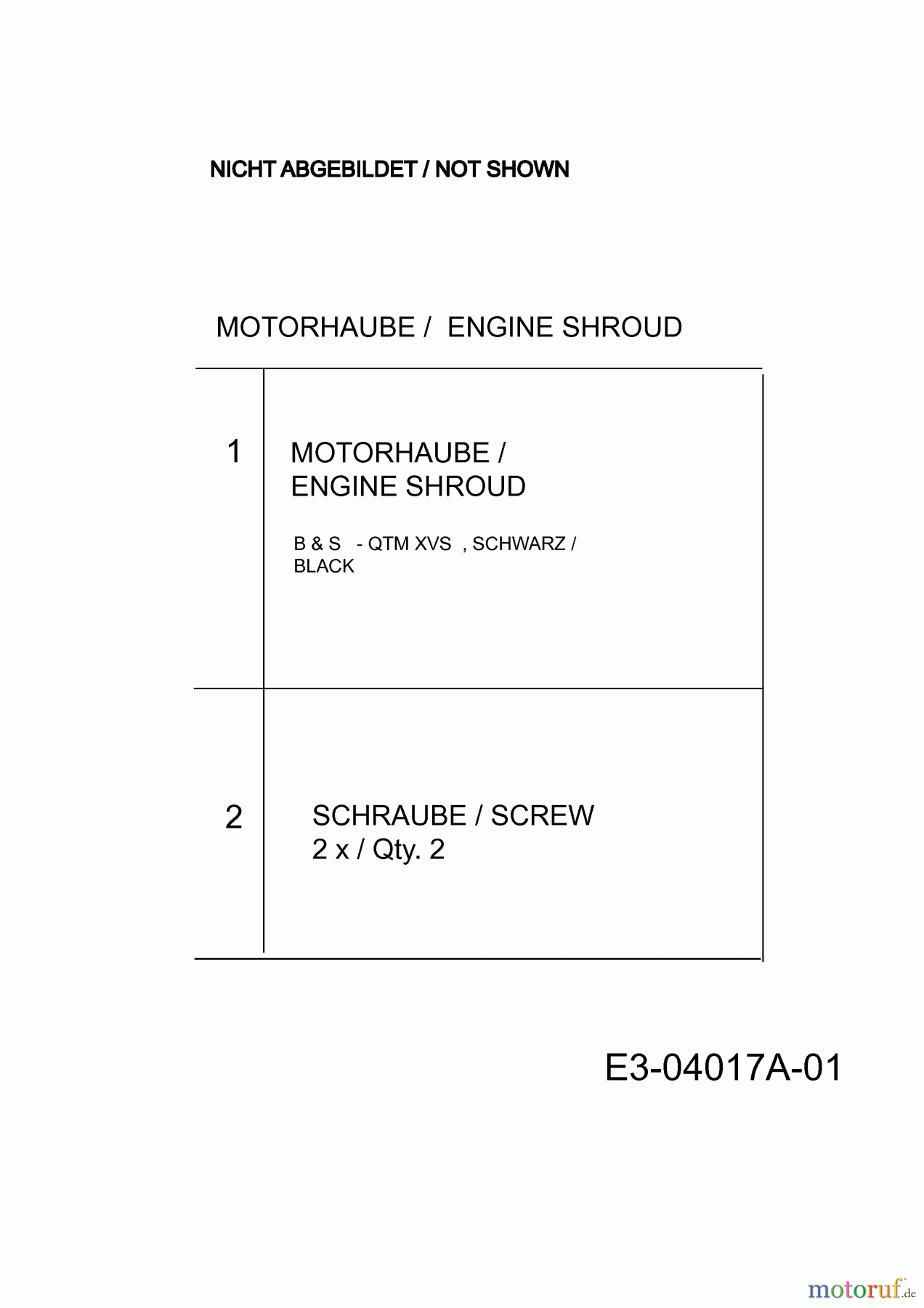  MTD Motormäher mit Antrieb Smart 53 SPSBHW 12A-B28R600  (2014) Motorhaube B&S