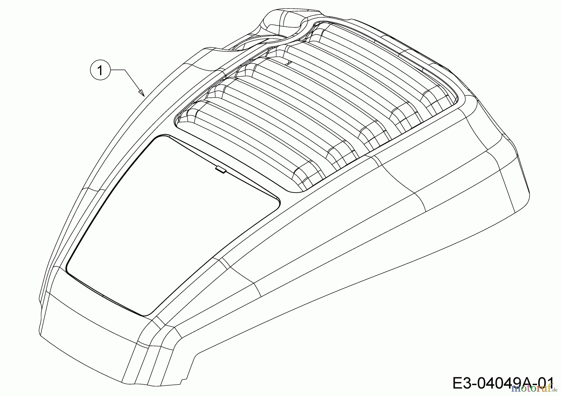 Cub Cadet Motormäher mit Antrieb CC 53 SPO W 12AQC6J3603 (2014) Motorhaube C-Style