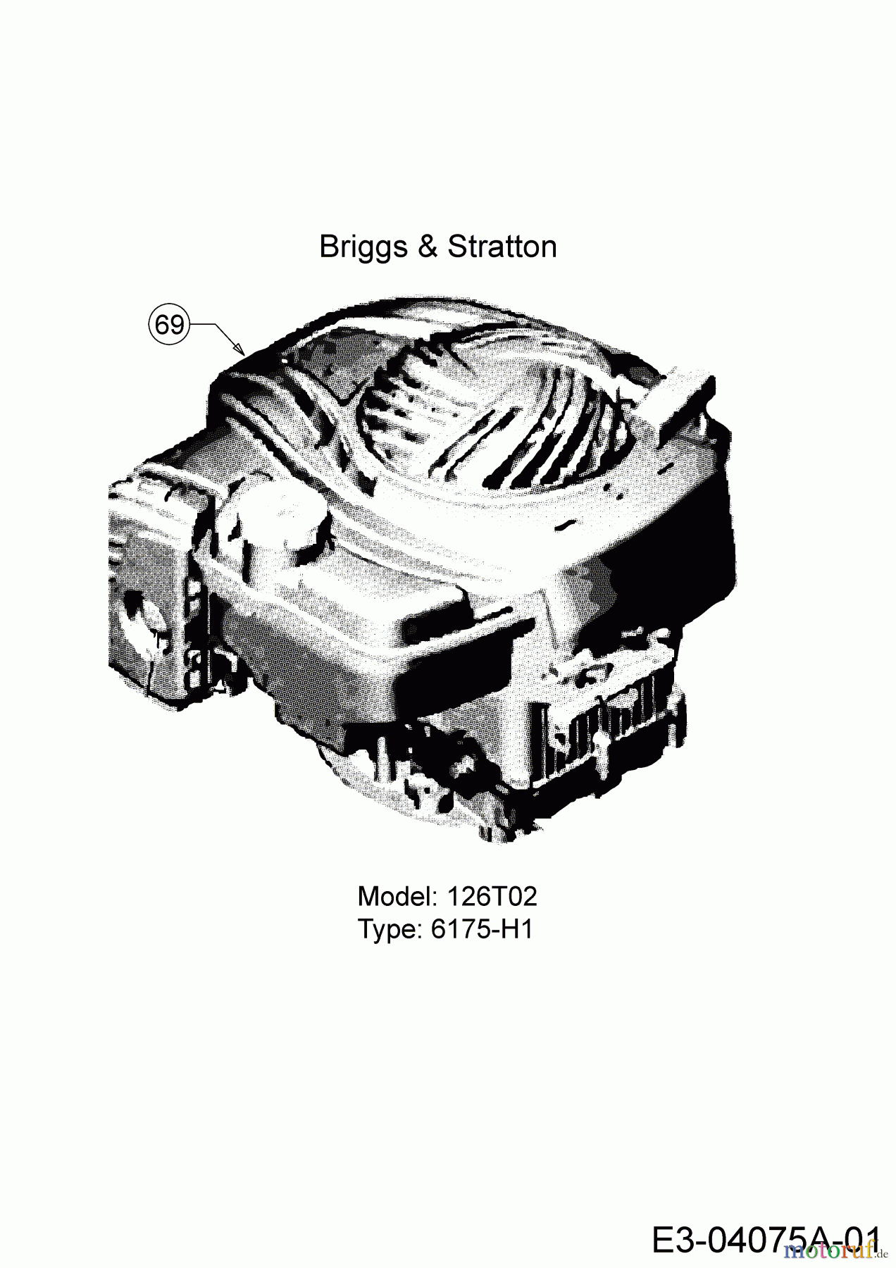 Migros Motormäher mit Antrieb BMR 53 Ranchero 12AVPH8T658 (2014) Motor