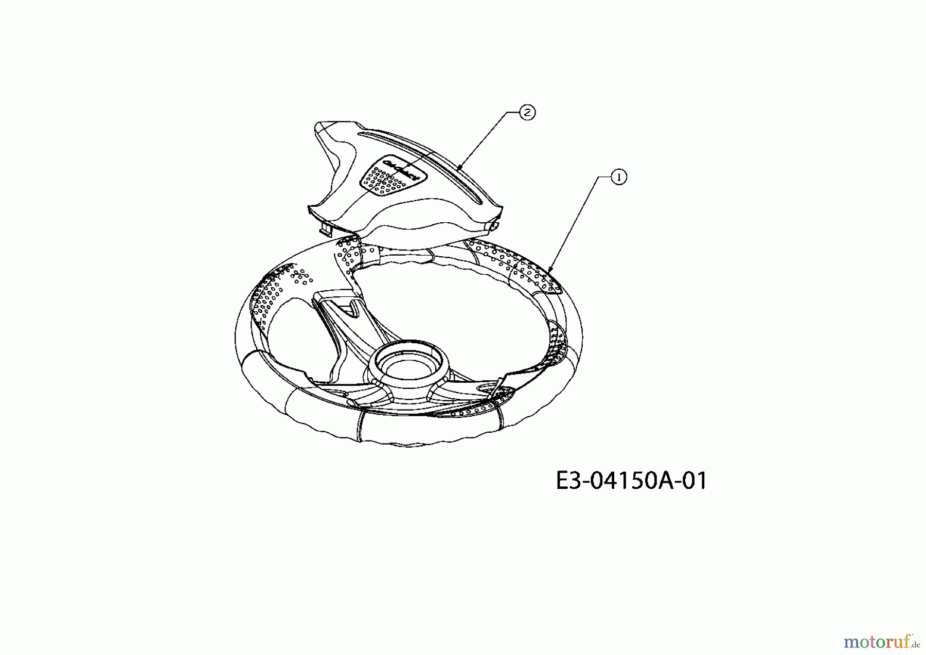  Cub Cadet Zero Turn All Rounder 1050 17AH9TKP603  (2008) Lenkrad