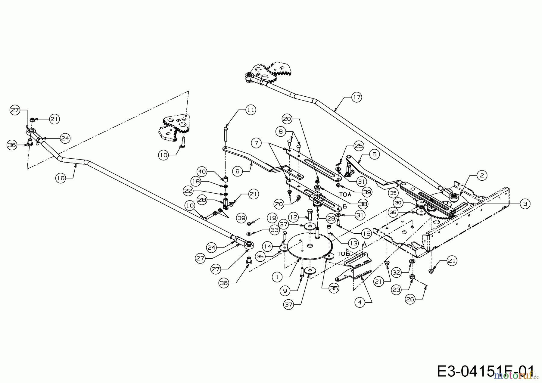  Cub Cadet Zero Turn FMZ 48 17BI4BFY603  (2012) Lenkung