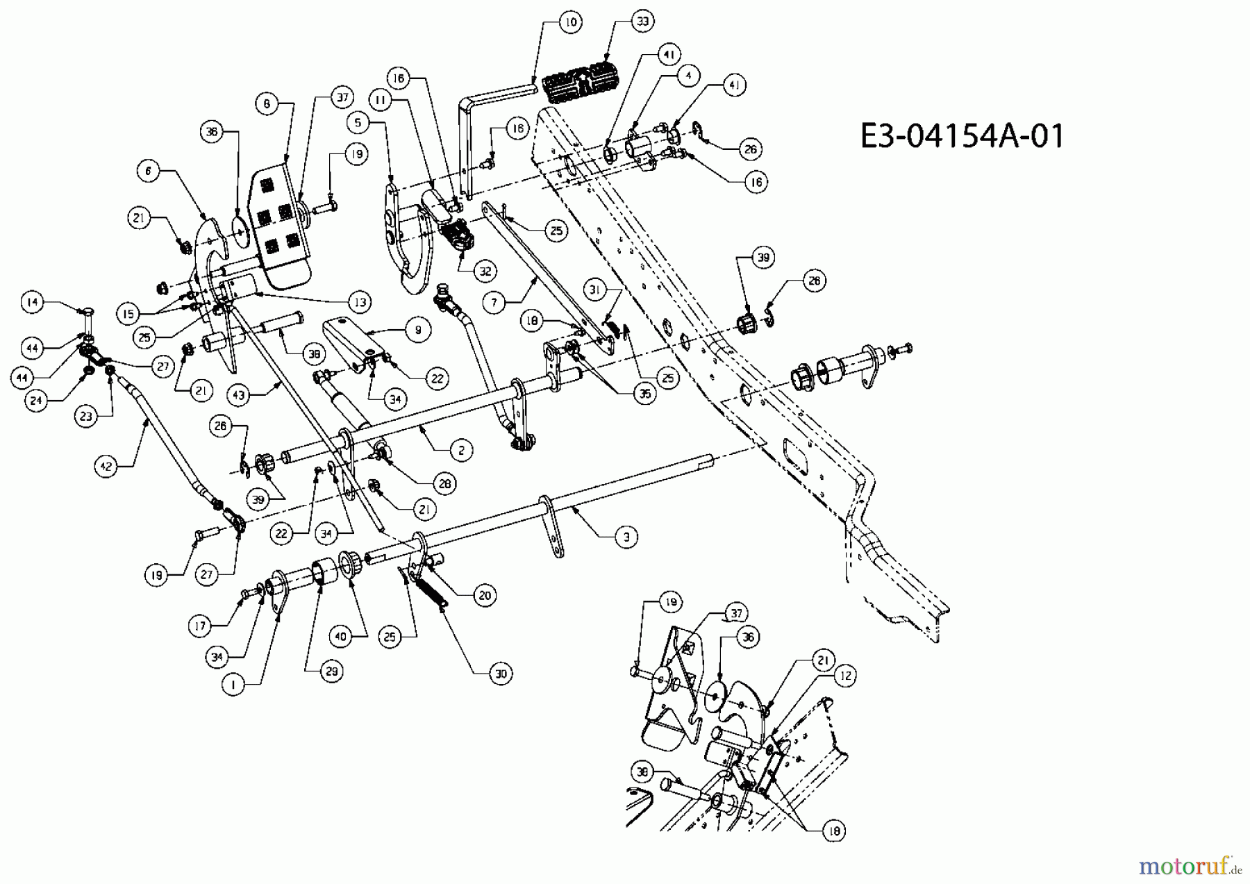  Cub Cadet Zero Turn FMZ 50 17AI4BFP603  (2008) Pedale