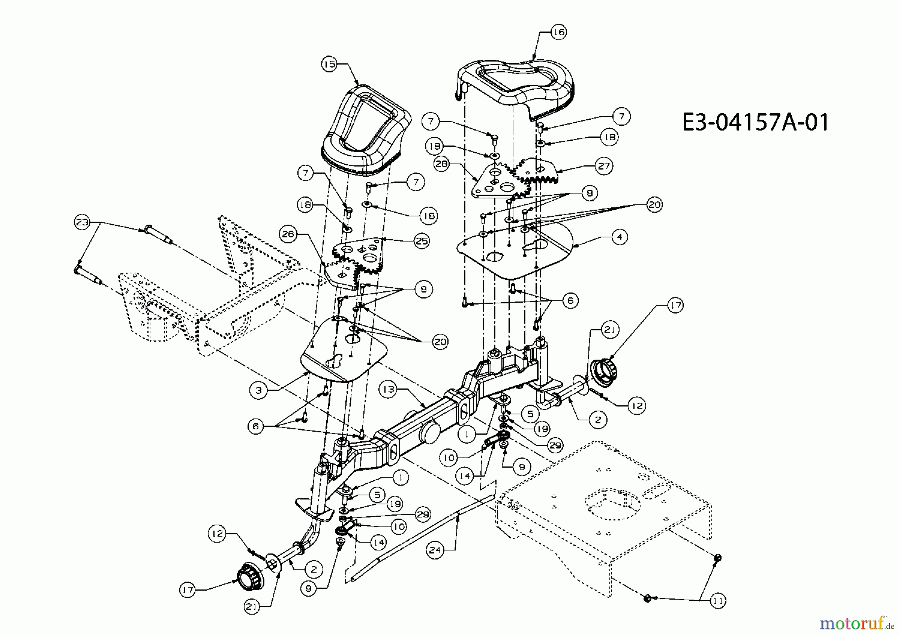  Cub Cadet Zero Turn FMZ 50 17AI4BFP603  (2008) Achsschenkel