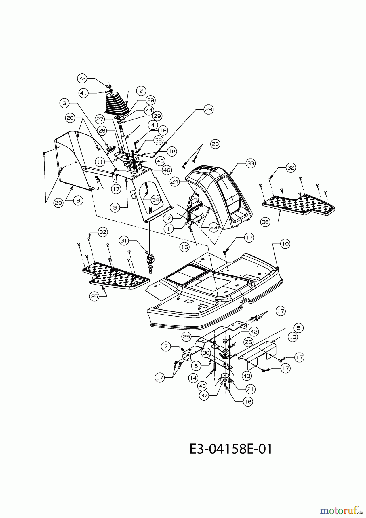  Cub Cadet Zero Turn FMZ 50 17CI4BFP603  (2011) Pedale