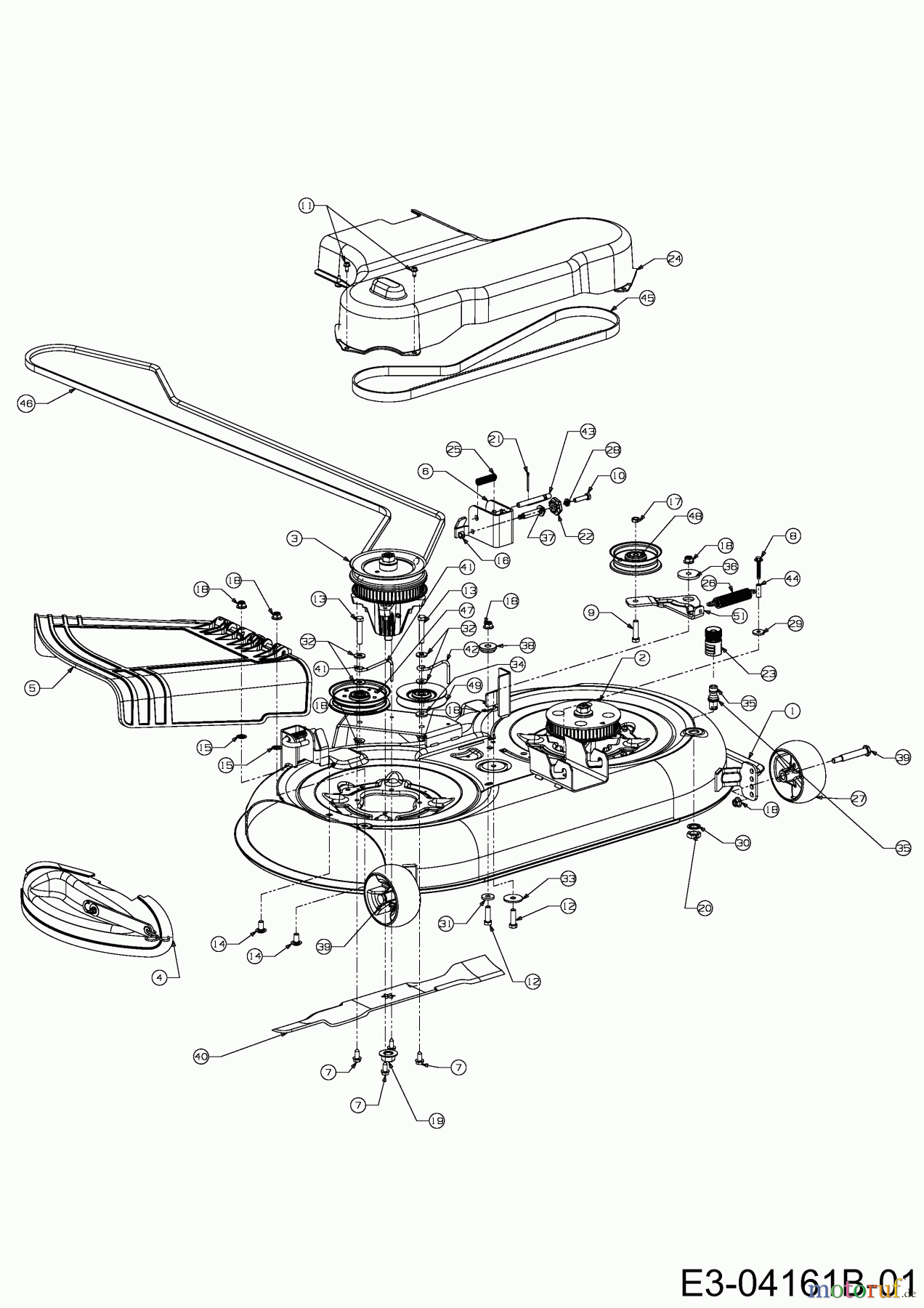  Cub Cadet Zero Turn FMZ 42 17AE4BFR603  (2009) Mähwerk R (42
