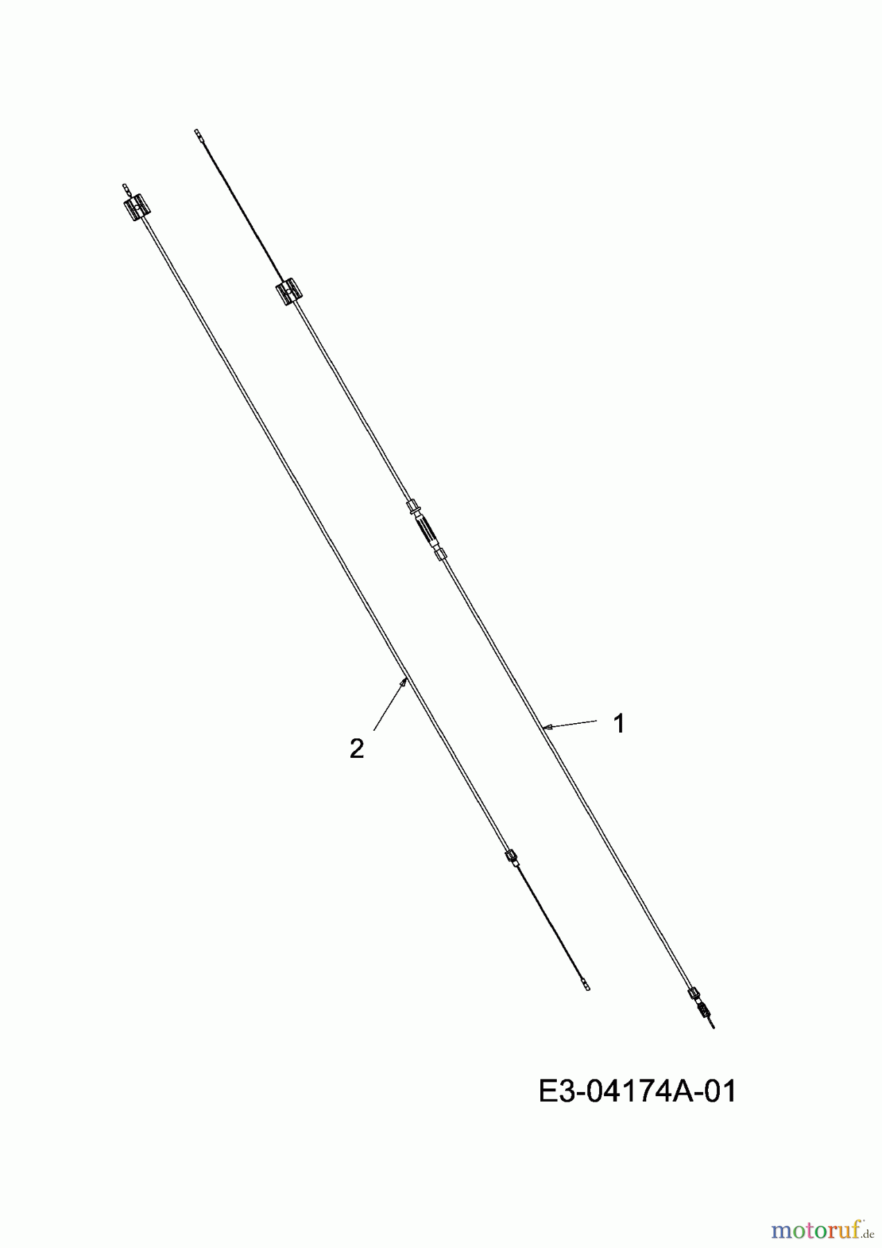 MTD Motormäher mit Antrieb SP 48 MB 12B-164M615 (2008) Bowdenzüge