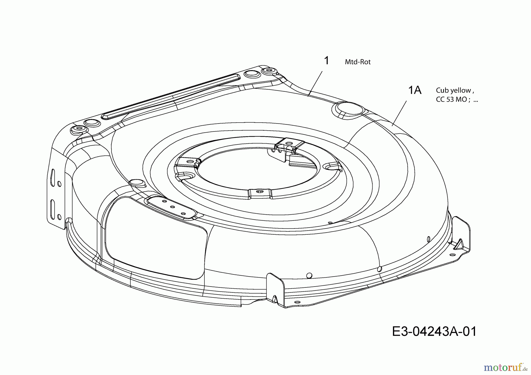  MTD Motormäher Smart 53 MB 11A-A05B600  (2014) Mähwerksgehäuse