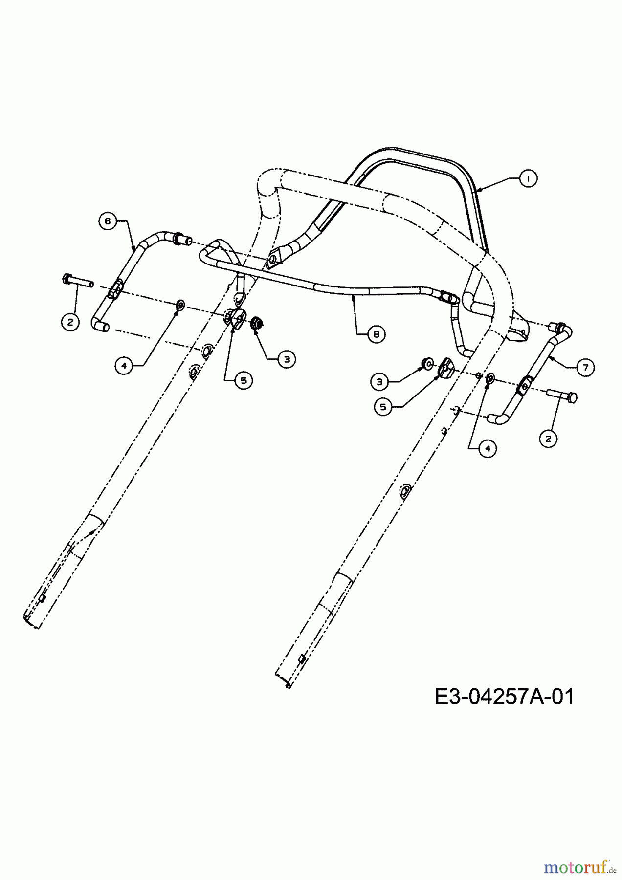 MTD Motormäher mit Antrieb 46 SPHM 12D-J2AQ678  (2008) Bremsbügel, Schaltbügel