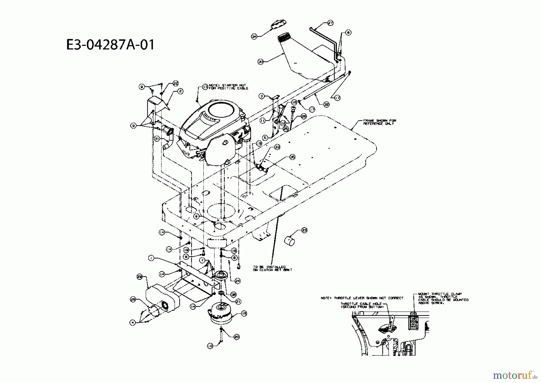 MTD Zero Turn P 155 HZ-G 17AE2ACG678 (2009) Elektromagnetkupplung, Motorzubehör, Tank