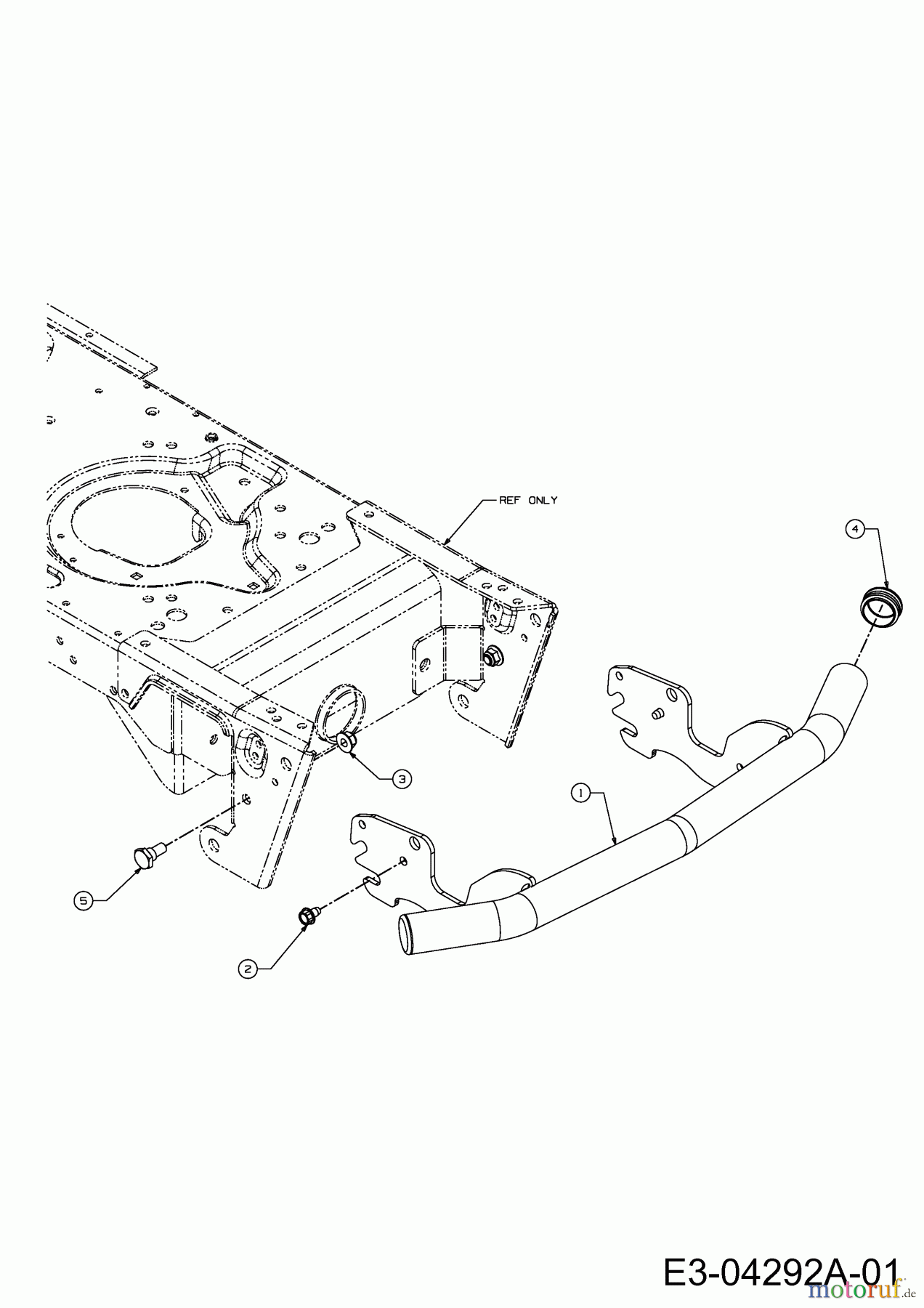  Cub Cadet Zero Turn All Rounder 1050 17AH9TKP603  (2009) Stoßstange