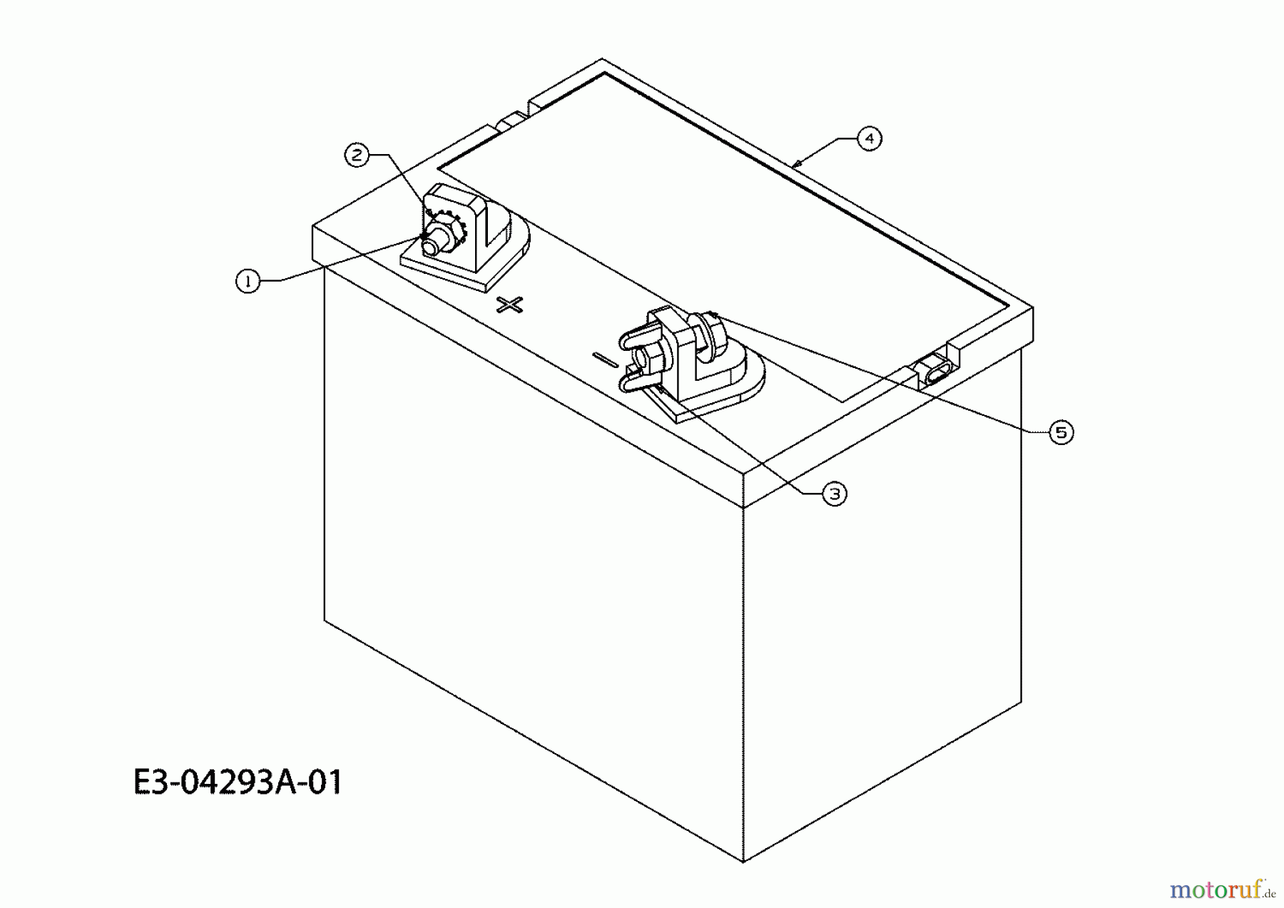 Cub Cadet Zero Turn All Rounder 1050 17AF9BKP603R  (2009) Batterie