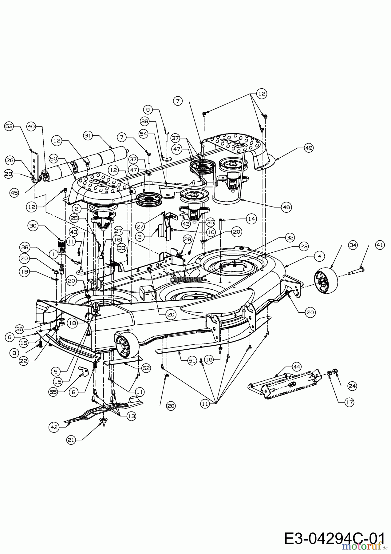  Cub Cadet Zero Turn i 1050 17AF9BKP330  (2012) Mähwerk P (50