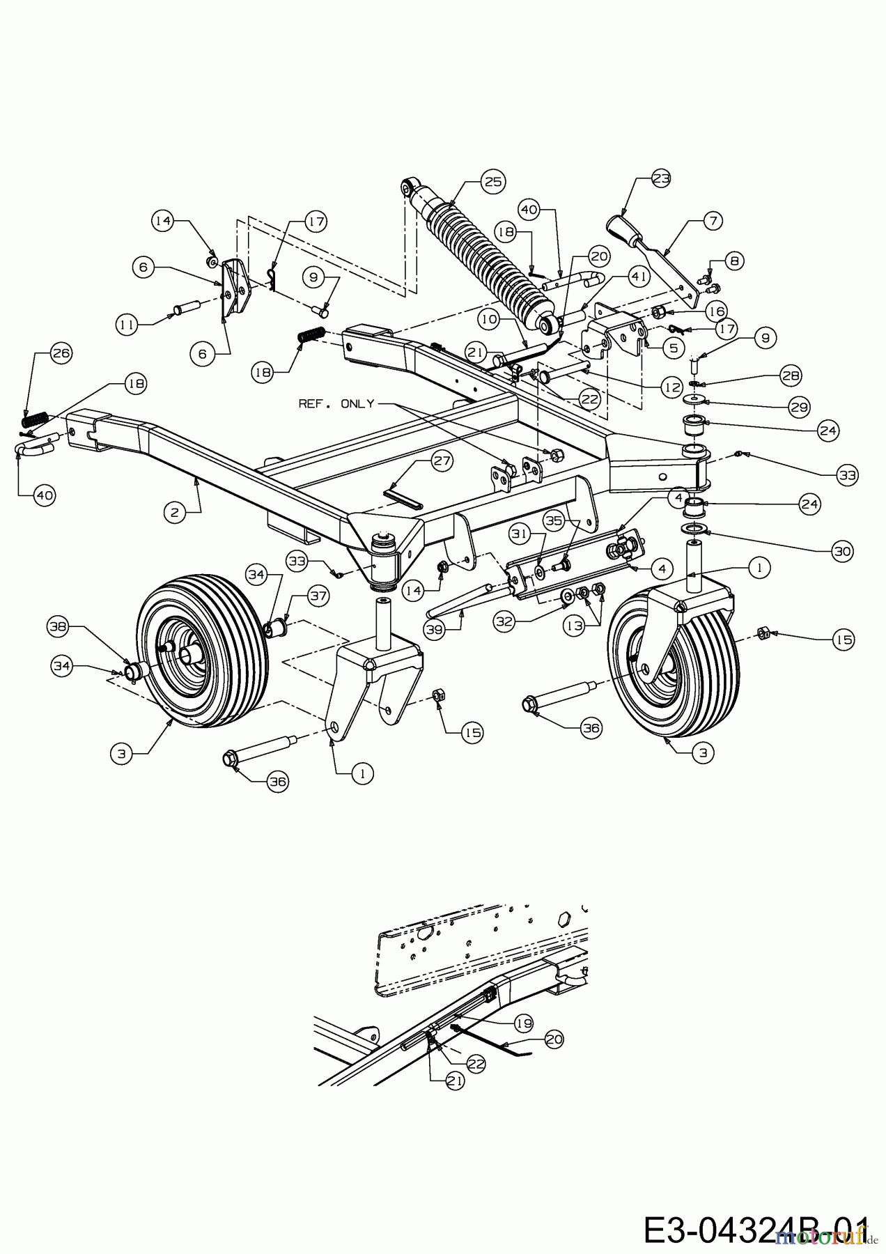 Cub Cadet Zero Turn FMZ 50 17AI4BFP603 (2009) Mähwerksrahmen