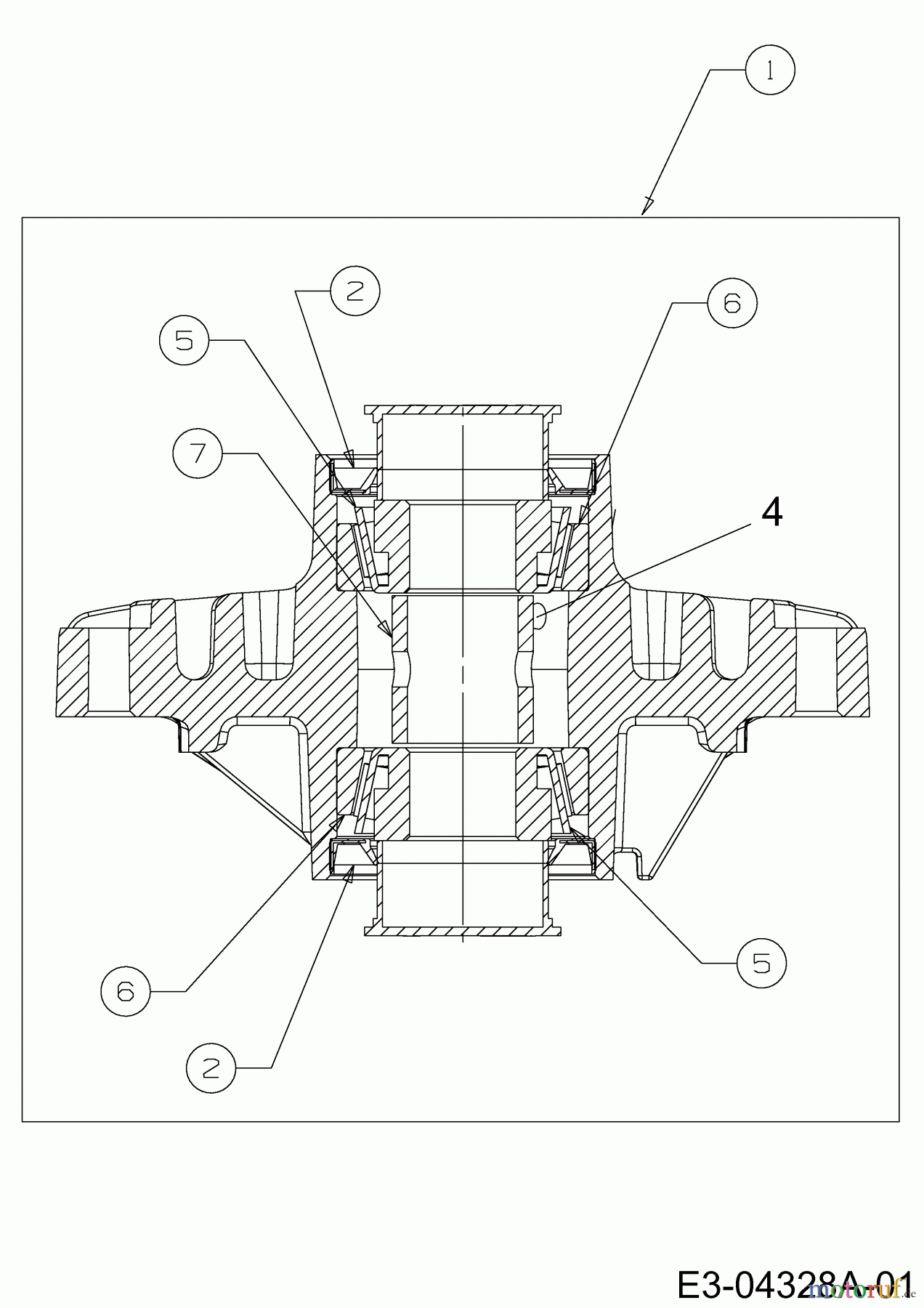  Cub Cadet Zero Turn Z-Force 48 S 17AI5BHB603  (2010) Messerspindelgehäuse 618-04426