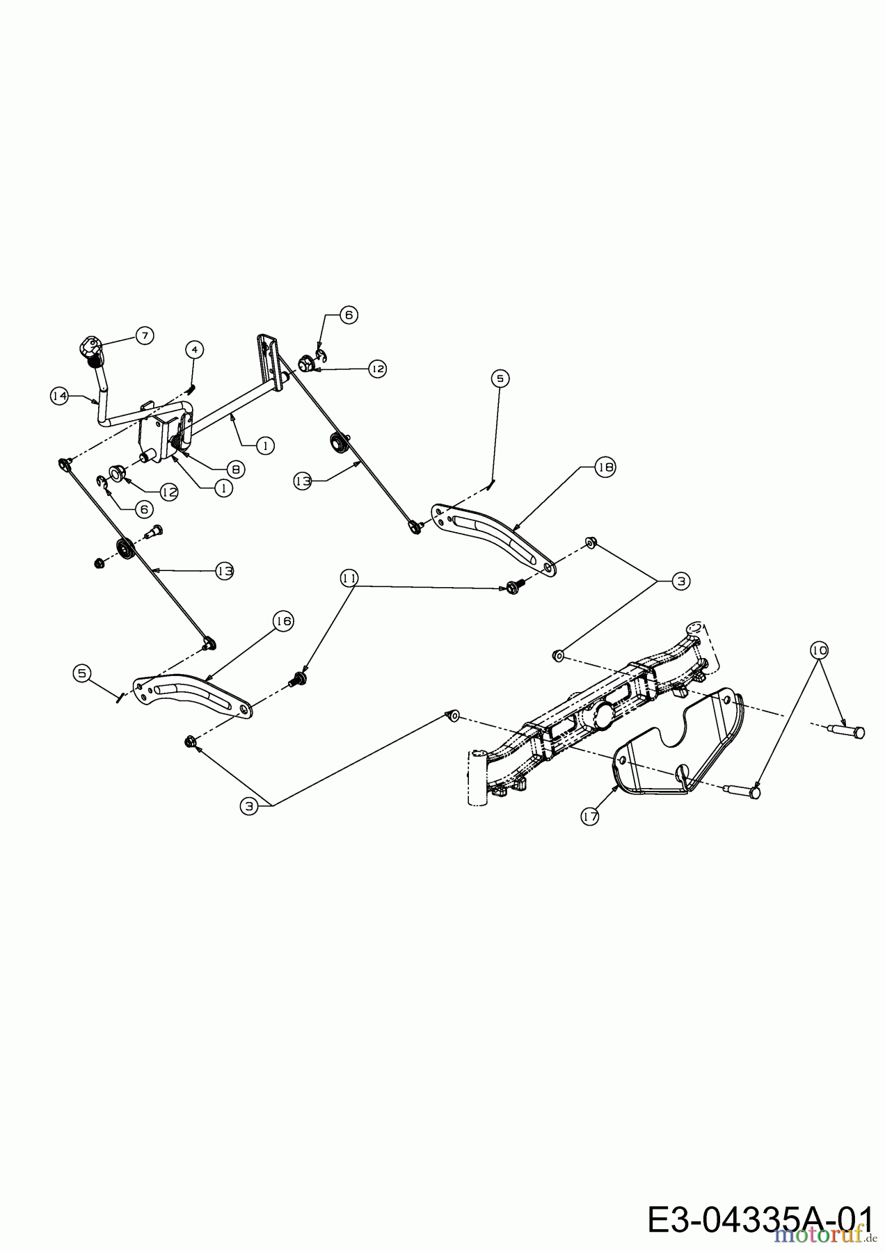 Gutbrod Rasentraktoren DLX 96 SA 13AV606F690  (2008) Mähwerksaushebung ab 01.11.2007