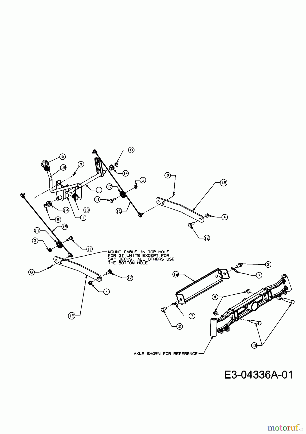 Verts Loisirs Rasentraktoren VLK2 25H127 13AI61TP617 (2008) Mähwerksaushebung ab 01.11.2007