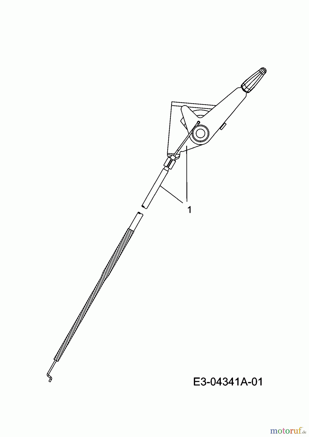 Gutbrod Rasentraktoren DLX 96 SA 13AV606F690  (2008) Gaszug ab 01.11.2007