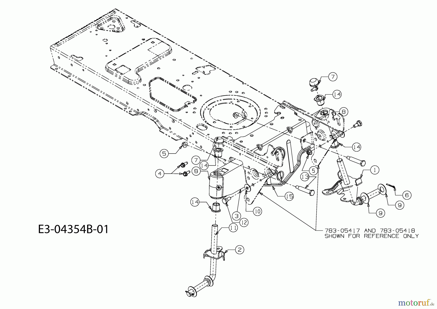M Tech Rasentraktoren M 155/92 A 13AM485E605 (2010) Vorderachse