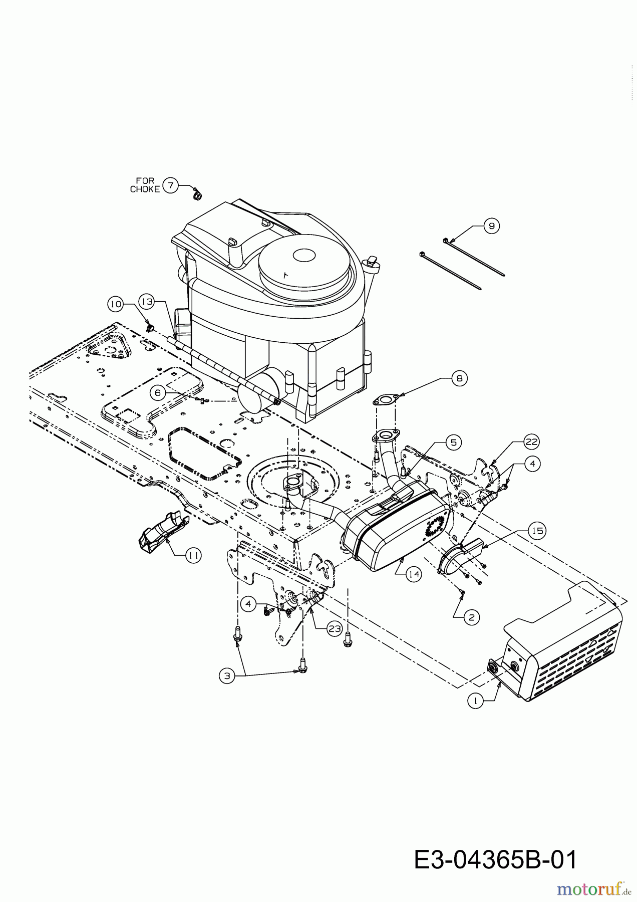  MTD Rasentraktoren 160/92 H 13AT713E678  (2011) Motorzubehör