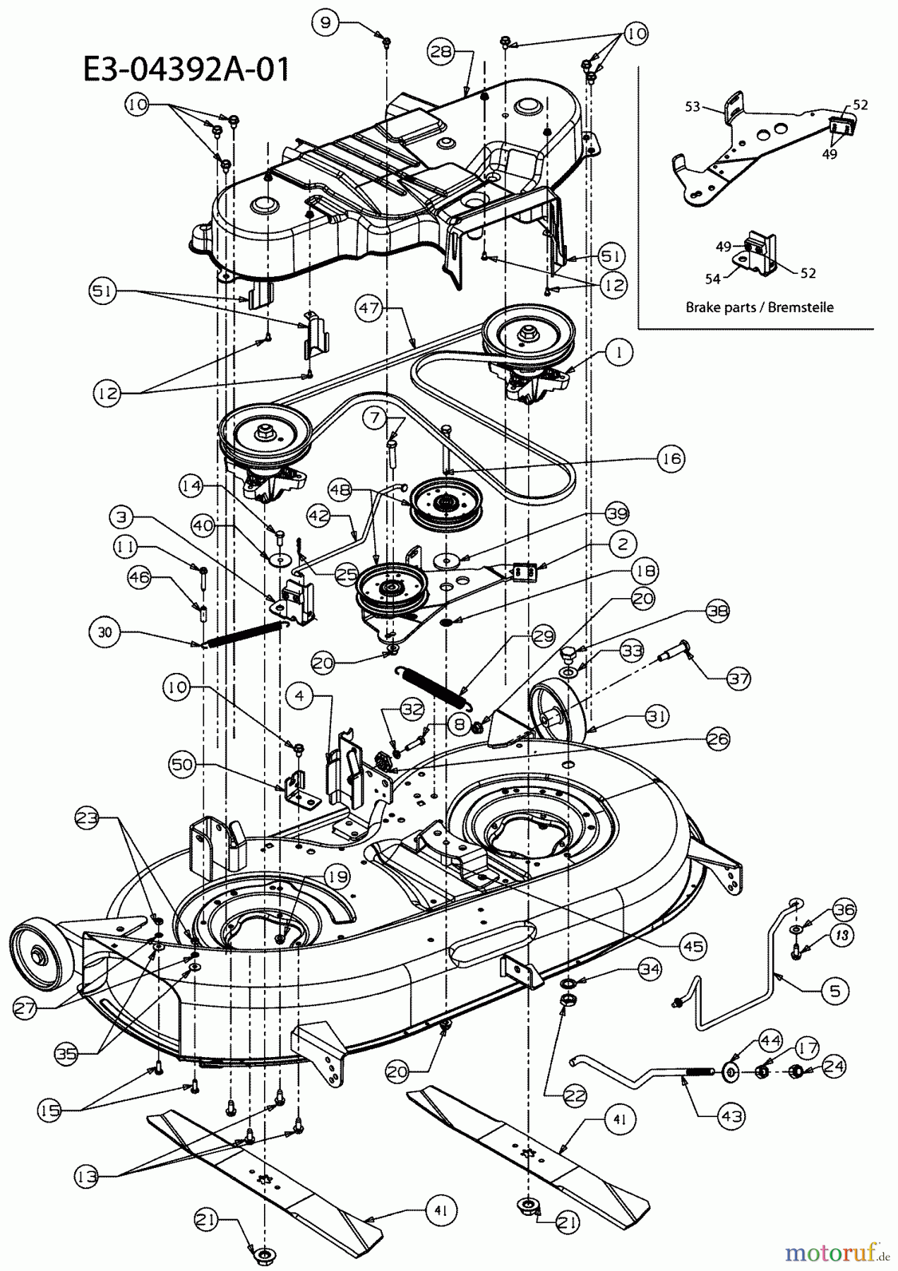  Black Edition Rasentraktoren 175/107 H 13AN792G404  (2008) Mähwerk G (42