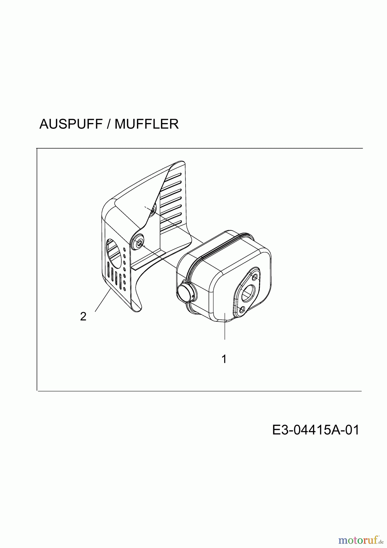 MTD-Motoren Vertikal 1P70WHB 752Z1P70WHB (2010) Auspuff