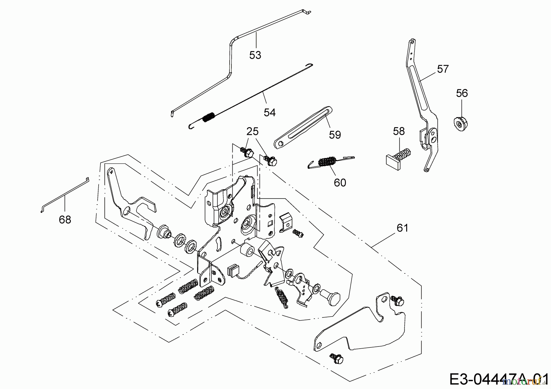  MTD-Motoren MTD vertikal 1 P 65 WHB 752Z1P65WHB  (2010) Regler