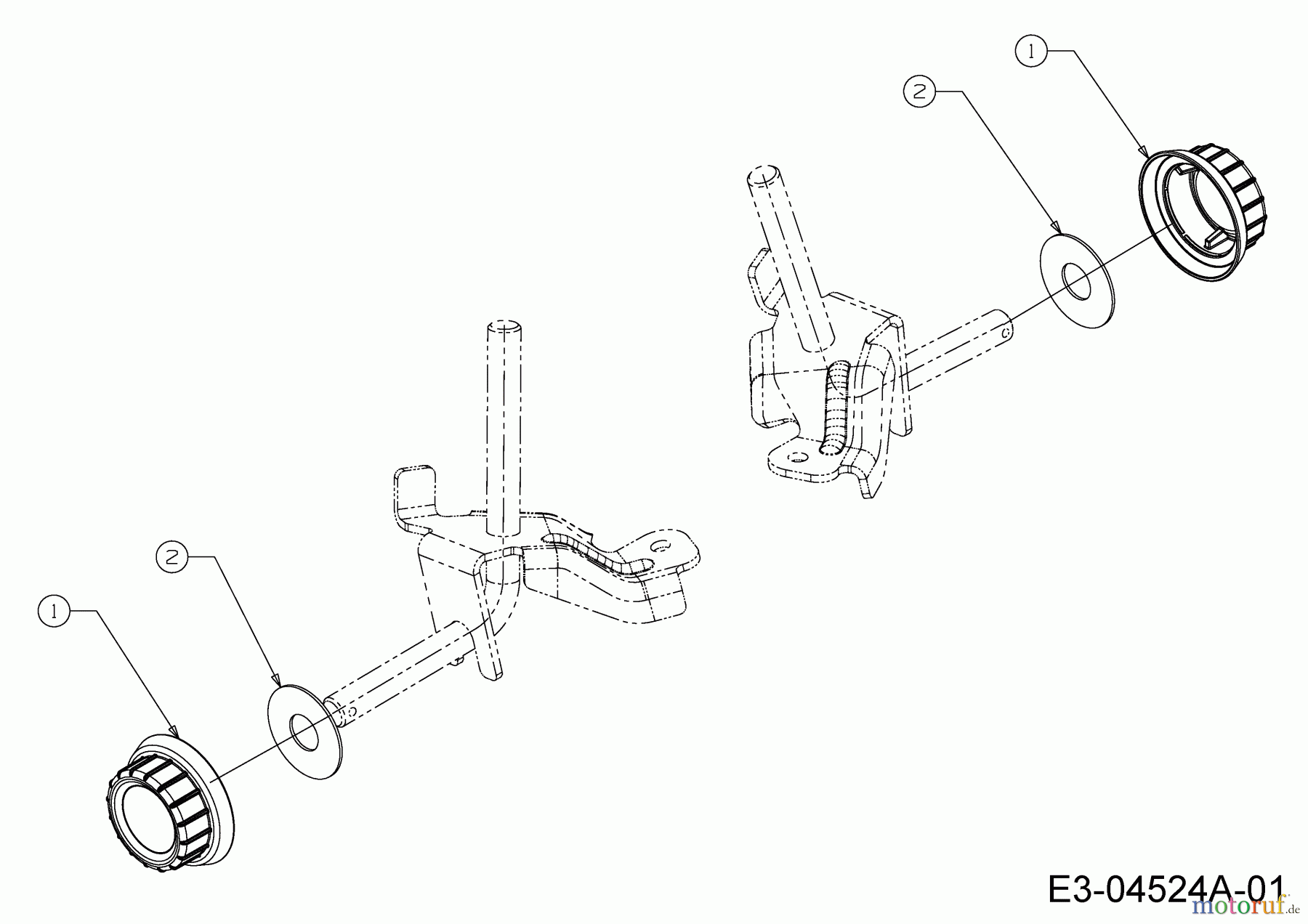 Cub Cadet Gartentraktoren XT 3 QS 127 14AIA5CQ603 (2017) Radkappen