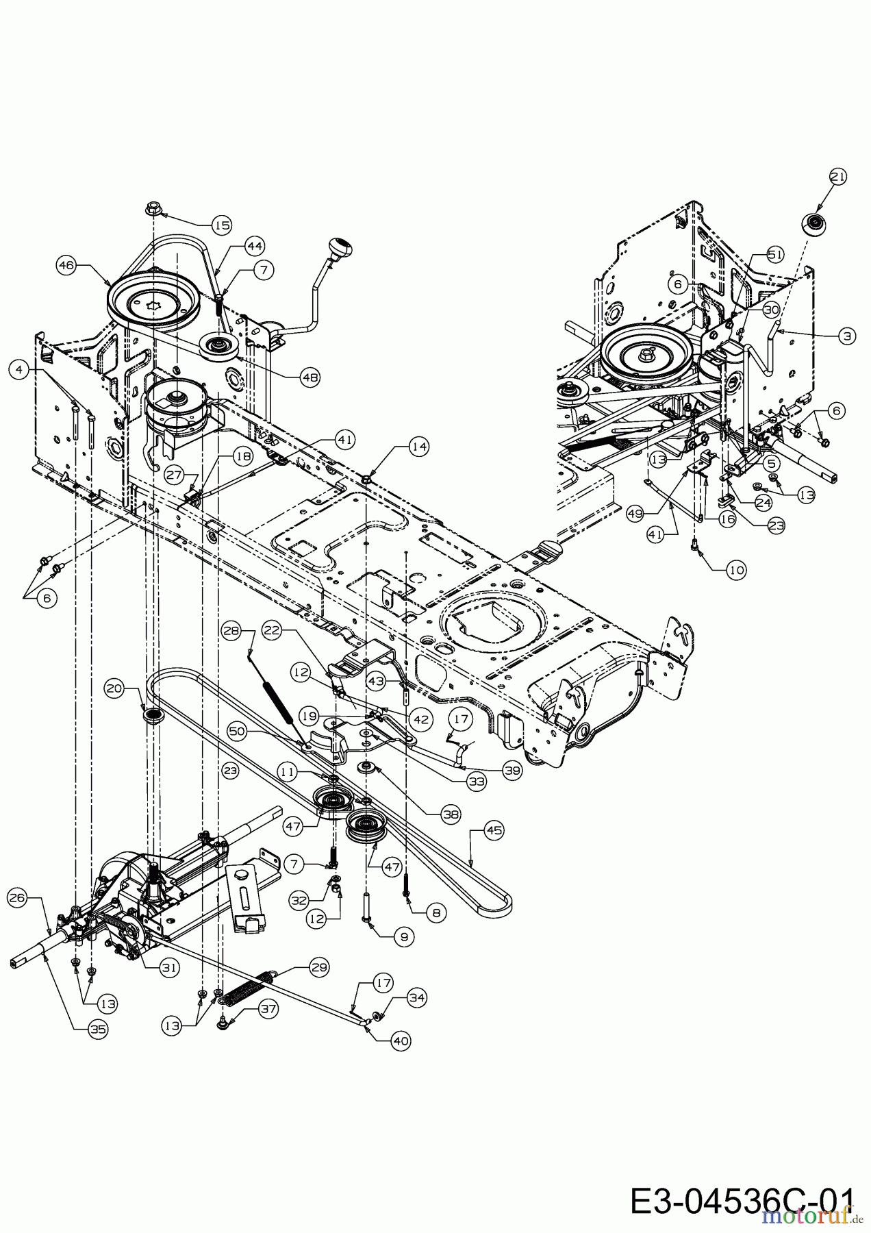  Wolf-Garten Rasentraktoren Expert 107.175 A 13AD90WG650  (2013) Fahrantrieb