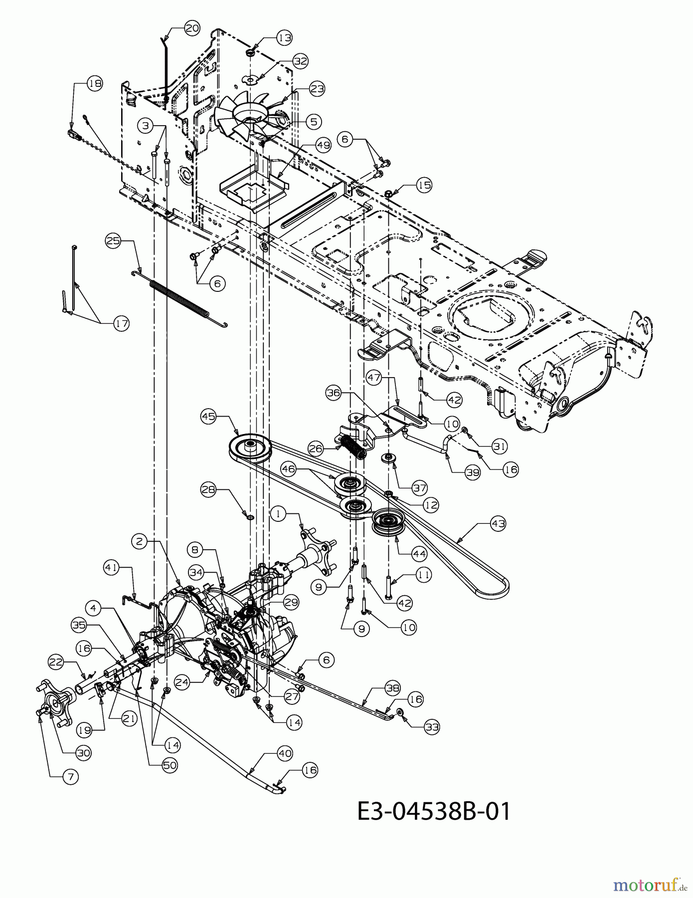  Massey Ferguson Rasentraktoren MF 50-25 SD 13AI92CP695  (2011) Fahrantrieb