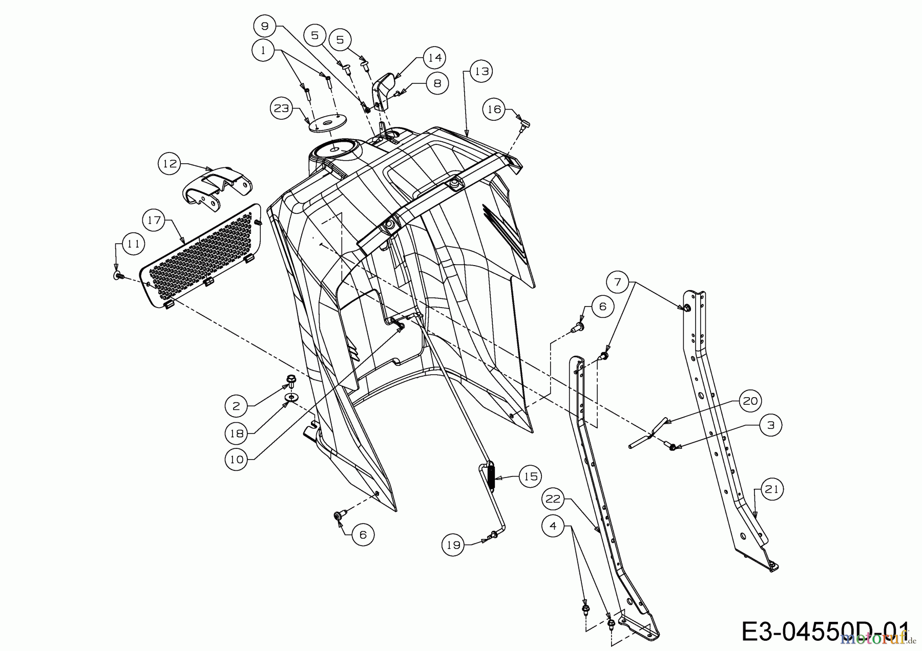 Cub Cadet Rasentraktoren CC 1018 BHG 13HT93AG603 (2015) Armaturenbrett