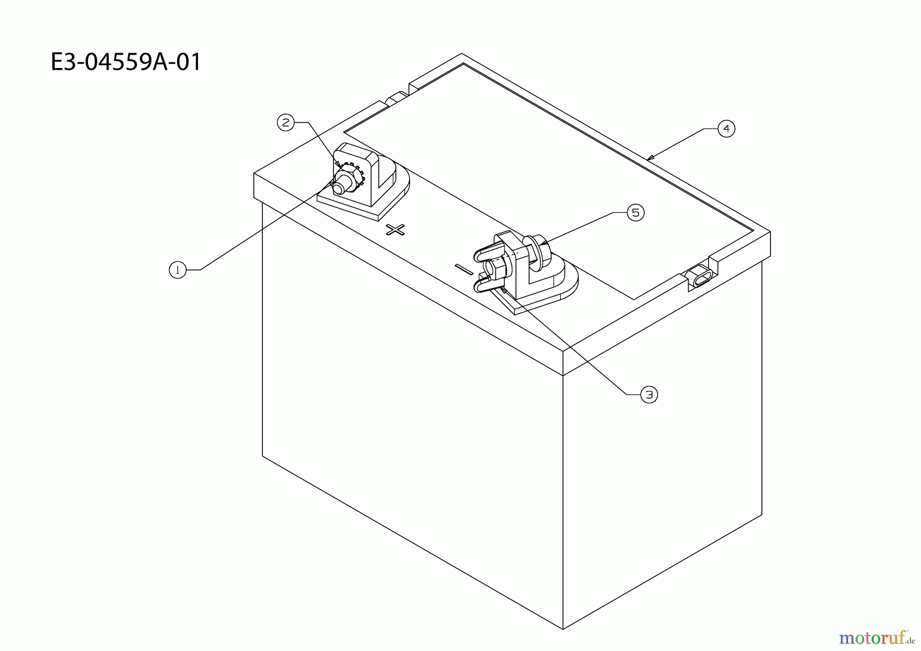 Gutbrod Rasentraktoren ELX 96 SA 13AV90GF690 (2009) Batterie