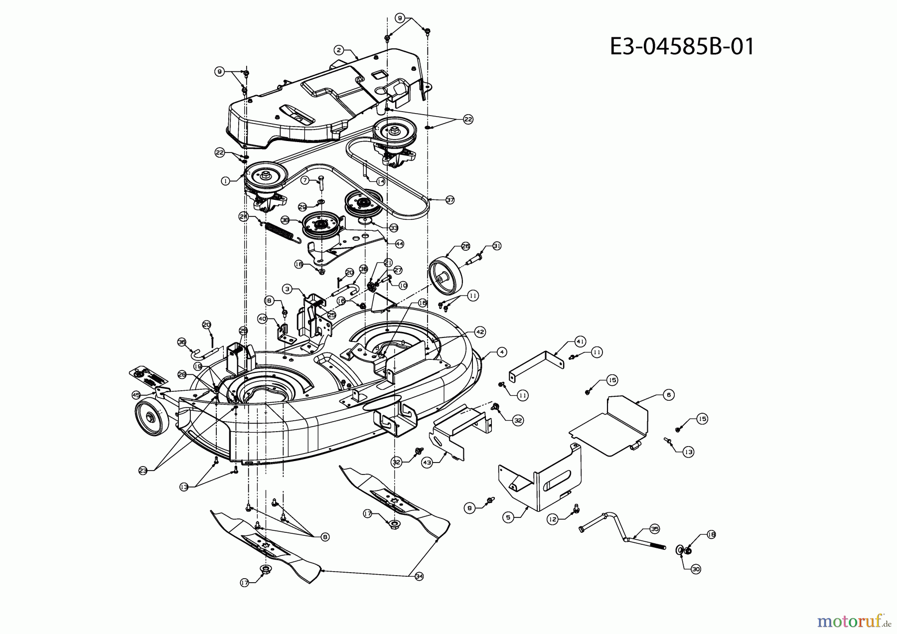  Massey Ferguson Rasentraktoren MF 38-15 SD 13AV91CF695  (2010) Mähwerk F (38