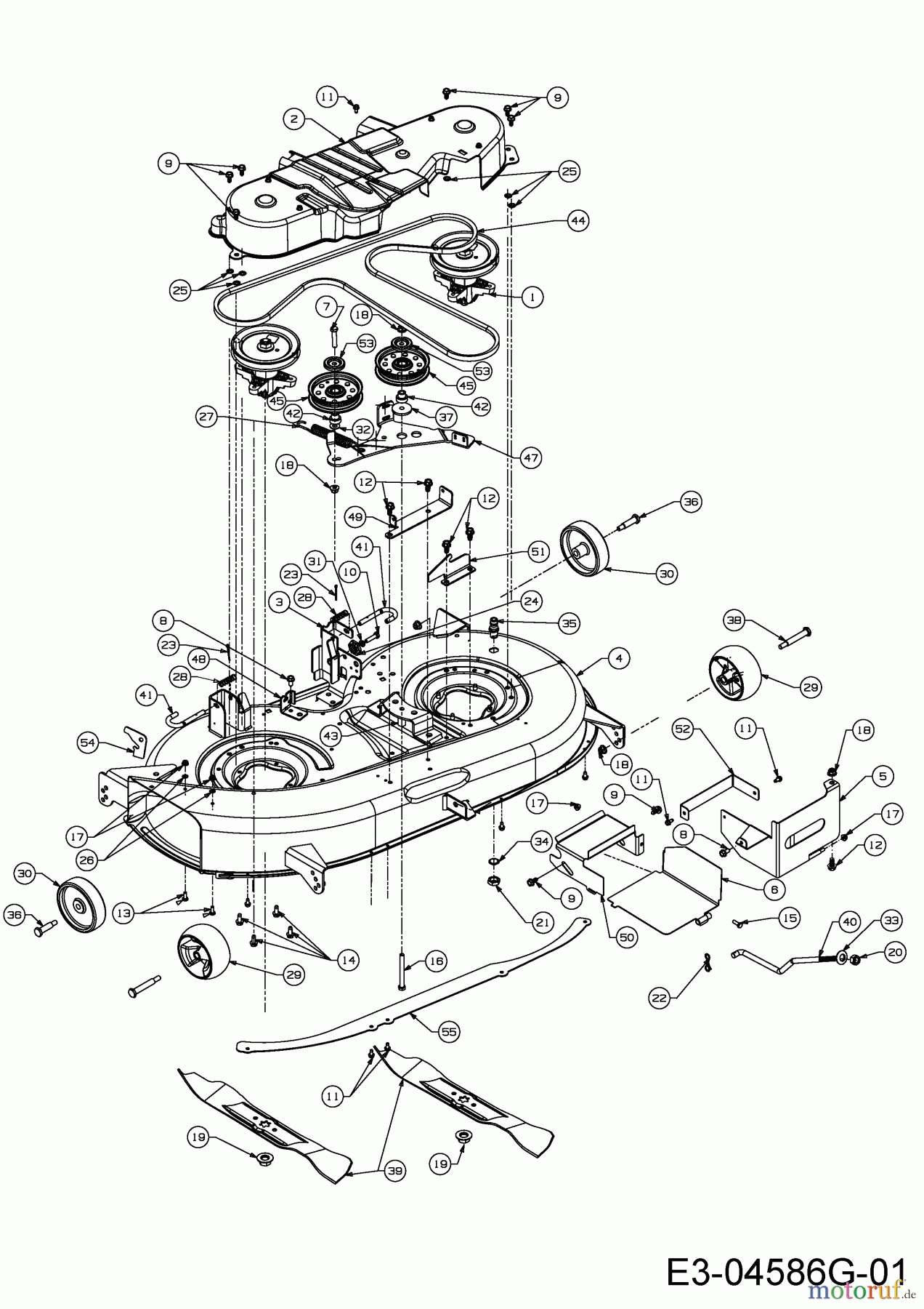 Cub Cadet Rasentraktoren CC 1018 BHG 13HT93AG603 (2015) Mähwerk G (42